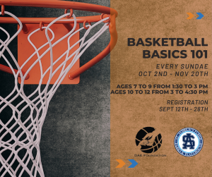 Basketball Basics 101 for Ages 7 to 9 @ St. Andrew's Gymnasium - St. Andrew's Gym Full Court